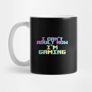 i can't adult now im gaming// retro vintage Mug